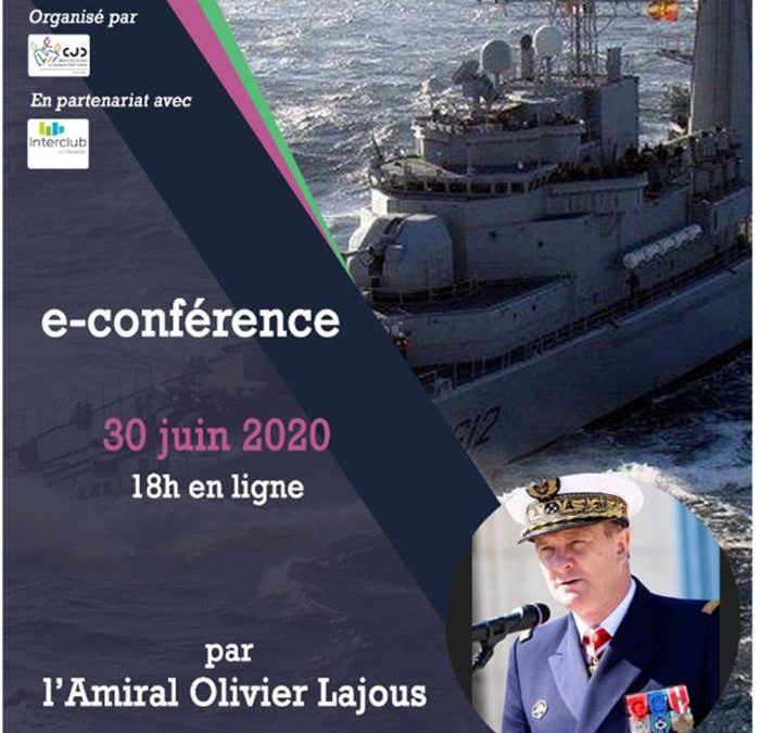 Le 30 Juin prochain à 18h, nous avons le plaisir d’accueillir l’Amiral Olivier Lajous, pour une conférence sur le thème « En guerre, l’impossible est possible » !